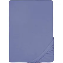 biberna 0012344 Frottee-Stretch 90 x 190 - 100 x 200 cm blau