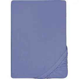 biberna 0012344 Frottee-Stretch 90 x 190 - 100 x 200 cm blau
