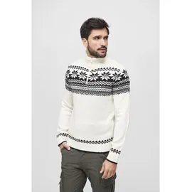 Brandit Textil Troyer Norweger Pullover Weiß M
