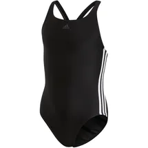 adidas Fit Suite 3-Streifen Badeanzug Schwarz/Weiß 98