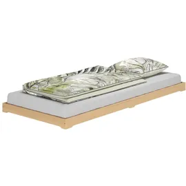 Erst-Holz Niederflurbett 90 x 200 cm Braun