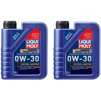 ILODA 2X Original Liqui Moly 1L Synthoil Longtime Plus 0W-30 Motoröl Motorenöl Oil
