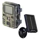 VisorTech Wildkamera mit App: WLAN-2K-Wildkamera mit Akku-Solarpanel, PIR, Nachtsicht, 3.000 mAh (WiFi Wildkamera, Überwachungskameras Wildkamera, Übertragung Handy)