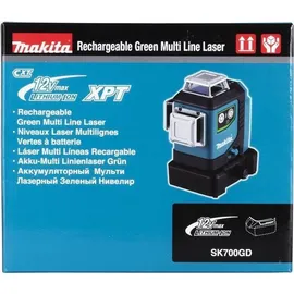 Makita Kreuzlinienlaser SK700GD 12V max. selbstnivellierend IP54