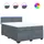 vidaXL Boxspringbett 140 x 200 cm Dunkelgrau