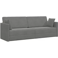 vidaXL Boden-Sofa-Bett 200cm Dunkelgrau Samt