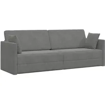 vidaXL Boden-Sofa-Bett 200cm Dunkelgrau Samt