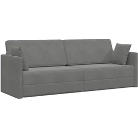 vidaXL Boden-Sofa-Bett 200cm Dunkelgrau Samt