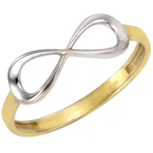 Celesta Gold, F Ring Gold, 375 zweifarbig mit Unendlichkeits-Motiv