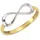 Celesta Gold, F Ring Gold, 375 zweifarbig mit Unendlichkeits-Motiv