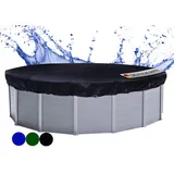 Quick Star Poolabdeckplane Rund schwarz 830 cm
