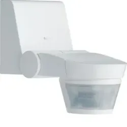 Hager EE860 Außenbewegungsmelder Komfort 220° IP55 weiss.Außenbewegungsmelder zur Beleuchtungssteuerung in gewerblichen Gebäuden und Wohnhäusern