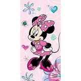 Jerry Fabrics Strandtuch Badetuch Minnie Mouse Bow