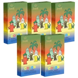 «Color» farbige, aromatisierte Kondome (60 Kondome) 60 St