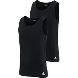 adidas Sportswear Unterhemd - Tank Top, Active Flex Cotton ärmellos, einfarbig, Schwarz XL