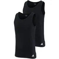 adidas Sportswear Unterhemd - Tank Top, Active Flex Cotton ärmellos, einfarbig, Schwarz XL