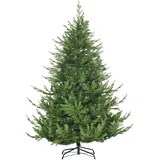 Homcom Weihnachtsbaum mit 1942 Astspitzen grün 136L x 136B x 180H cm