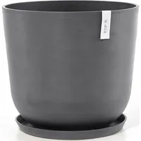 Ecopots Blumentopf ECOPOTS "Oslo 55 + Wassersystem Grau", grau,