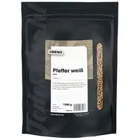 UBENA Gewürz, Ubena Pfeffer ganz weiss feiner milderer Geschmack Zipbeutel 1000 g