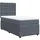 vidaXL Boxspringbett 140 x 200 cm Dunkelgrau