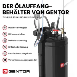 GENTOR Ölauffangwanne Leder 80 L schwarz