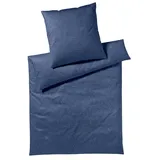 ELEGANTE Bettwäsche Floral Kobaltblau 135 x 200 cm + 80 x 80 cm