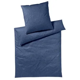 ELEGANTE Bettwäsche Floral Kobaltblau 135 x 200 cm + 80 x 80 cm