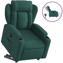 vidaXL Relaxsessel mit Aufstehhilfe Elektrisch 94,5 x 100 x 94,5 cm Dunkelgrün