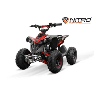 Nitro Motors Elektro-Kinderquad Elektro 1200W Eco midi Kinder Quad Avenger 6" Miniquad ATV rot