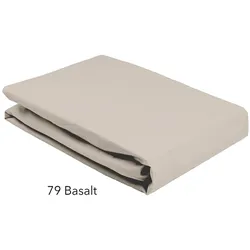 Elegante Boxspring Spannbettlaken - 100x200cm	79 basalt
