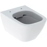Geberit Smyle Square Wand-WC Tiefspüler, verkürzte Ausladung, geschlossene Form, Rimfree weiß