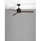Nova Luce Axel 137 cm Deckenventilator Schwarz/Braun
