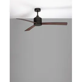 Nova Luce Axel 137 cm Deckenventilator Schwarz/Braun