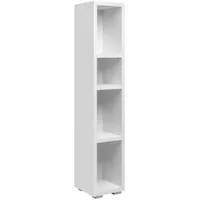 Möbel Kraft Bücherregal 25 x 131 x 27 cm Weiß