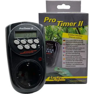 Lucky Reptile Pro Timer II - Sekunden Zeitschaltuhr mit Intervallsteuerung - Digitale Zeitschaltuhr Steckdose mit 8 konfigurierbaren Programmen - Schaltuhr Terrarium - Digital Timer - 3500W