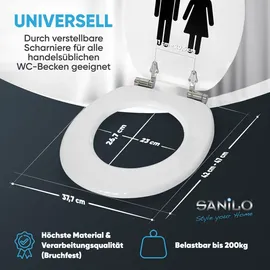 Sanilo WC-Sitz »Unisex«, mit Absenkautomatik