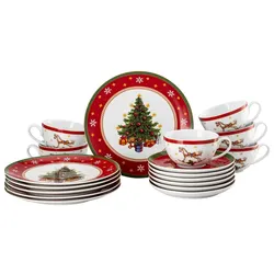 Hutschenreuther Kaffeeset 18-tlg. HAPPY WINTER - B/H/T ca. 33,90x25,00x24,20