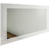 borchardt Möbel Spiegel BORCHARDT MÖBEL "Finn", weiß (weiß hochglanz), B:89cm H:45cm T:2cm, Glas, Spiegel, mit Rahmen