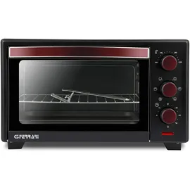 G3 Ferrari Il Moro Plus 20 l Schwarz, Bordeaux, Freistehend, Drehregler, Mechanisch, 60 min - Minibackofen mit Umluftfunktion / 20 1380W