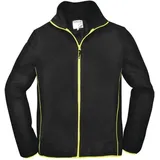 Terrax Herren Fleecejacke Gr.XXL schwarz/limette