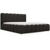 GRAINGOLD Polsterbett, Schwarz, Textil, 140x200 cm, Schlafzimmer, Betten, Polsterbetten