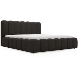 GRAINGOLD Polsterbett, Schwarz, Textil, 140x200 cm, Schlafzimmer, Betten, Polsterbetten