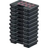 Kistenberg Kleinteilemagazin Kunststoff schwarz 10er Set