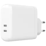 Gear Charger 220V 2xUSB-C PD 60W - White