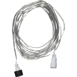 Verlängerungskabel für Lichterketten in ultra-warmweiß und kaltweiß - 10 Meter - transp. - für Außen