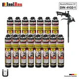 Brandschutzschaum B1 Bauschaum 15 x 750ml Montageschaum Pistolenschaum Pistole