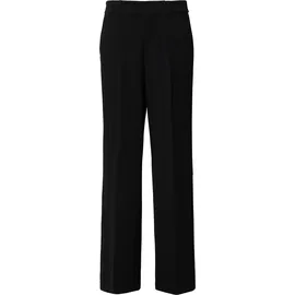 s.Oliver Wide-Leg-Hose aus Struktur-Jersey Schwarz 38