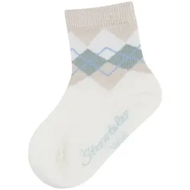 Sterntaler Socken Wolle Karo in ecru | Gr.: 14