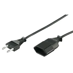goobay Euro Verlängerung Euro-Stecker > Euro-Kupplung 2m schwarz