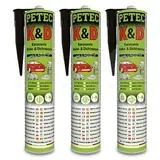 Petec K+D Karosserie Kleb- Dichtmasse, schwarz,310ml